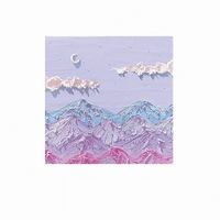 Mor Doğa Manzaralı Temalı Renkli Memo Pad