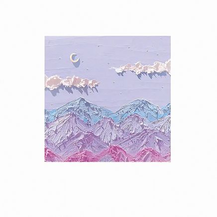 Mor Doğa Manzaralı Temalı Renkli Memo Pad