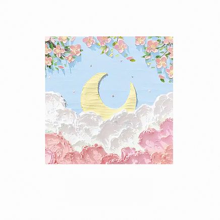 Mavi Doğa Manzaralı Temalı Renkli Memo Pad