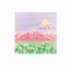 Mor-Yeşil Manzaralı Temalı Renkli Memo Pad