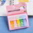 Pembe Temalı 4 Dizayn Index Sticker • Memopad • Sticky Note