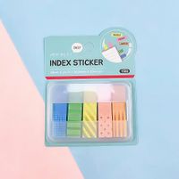 Mavi Temalı 4 Dizayn Index Sticker • Memopad • Sticky Note