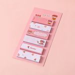 Cute Girl Kırmızı Tonları Temalı 6 Tasarım Index Sticker • Sticky Note