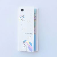 Sweet Dreams Unicorn Temalı 5 Farklı Tasarım Sticky Note • Index Sticker