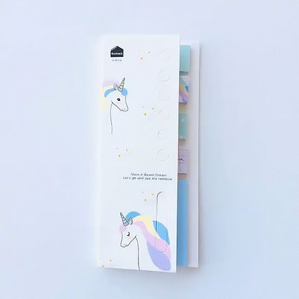 Sweet Dreams Unicorn Temalı 5 Farklı Tasarım Sticky Note • Index Sticker