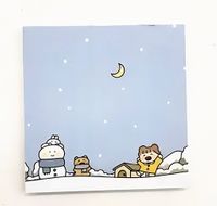 Kardan Adam Temalı Renkli Memo Pad