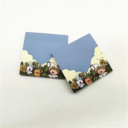 Çiçekler ve Arkadaşlar Temalı Renkli Memo Pad