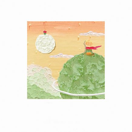 Küçük Prens Sarı-Yeşil Temalı Renkli Memo Pad