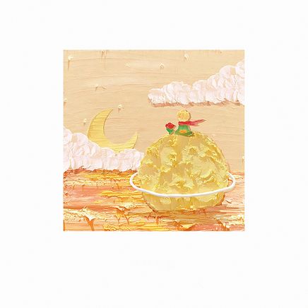 Küçük Prens Turuncu Temalı Renkli Memo Pad