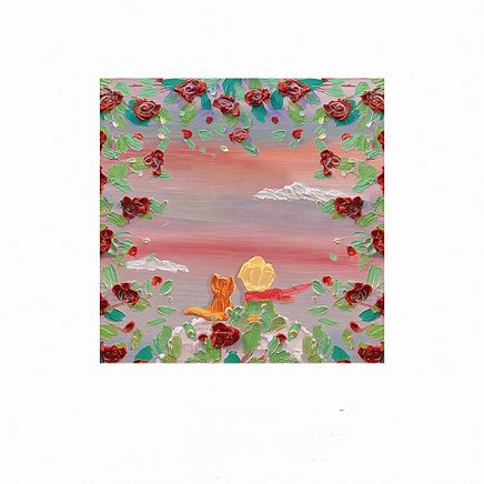 Küçük Prens Kırmızı Çiçekler Temalı Renkli Memo Pad