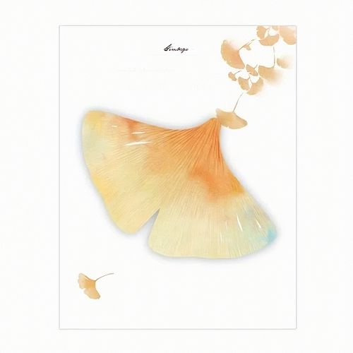 Ginkgo Yaprağı Temalı Post-it • Memo Pad • Sticky Note