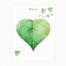 Kalp Şekilli Yaprak Temalı Post-it • Memo Pad • Sticky Note (GGK-MG097)