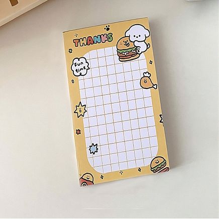 Thanks Temalı Renkli Memo Pad