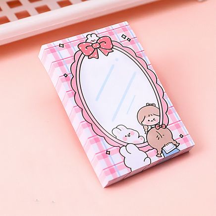 The Cute Mirror Temalı Memo Pad • Post-it • Sticky Note