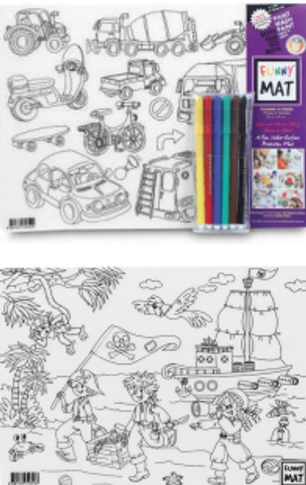 Funny Mat - Korsanlar ve Araçlar (6'lı Kalem Hediyeli)