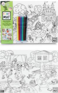 Funny Mat - Prenses ve Oyun Bahçesi (6'lı Kalem Hediyeli)