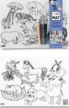 Funny Mat - Evcil Hayvanlar ve Vahşi Hayvanlar (6'lı Kalem Hediyeli)