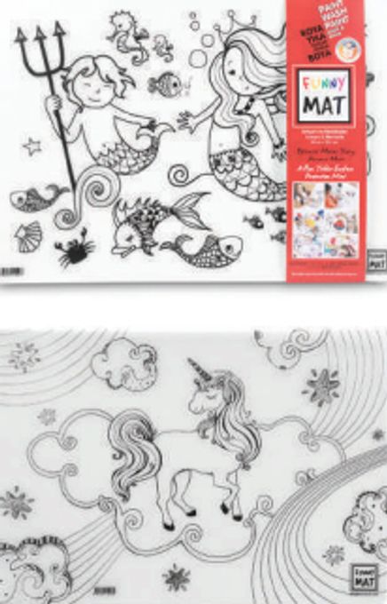 Funny Mat - Unicorn ve Deniz Kızı 