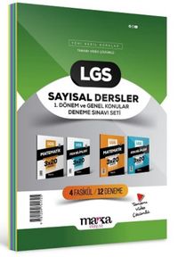 2025 LGS Sayısal Dersler 1. Dönem ve Genel Konular Deneme Sınavı Seti 4 Fasikül 12 Deneme