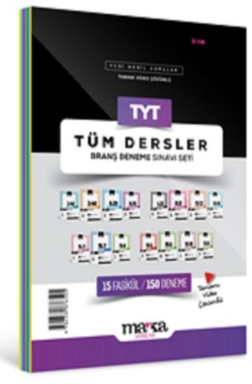 2025 TYT Tüm Dersler Branş Deneme Sınavı Seti 15 Fasikül 150 Deneme