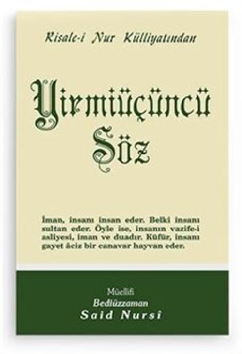 Yirmiüçüncü Söz / cep boy (kod:527)