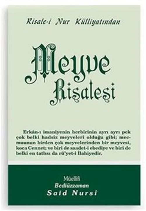 Meyve Risalesi/ cep boy (kod:510)