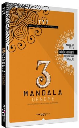 2025 TYT 3 Deneme ÖSYM Tarzı 3 Mandala Hediyeli (Ciltli)