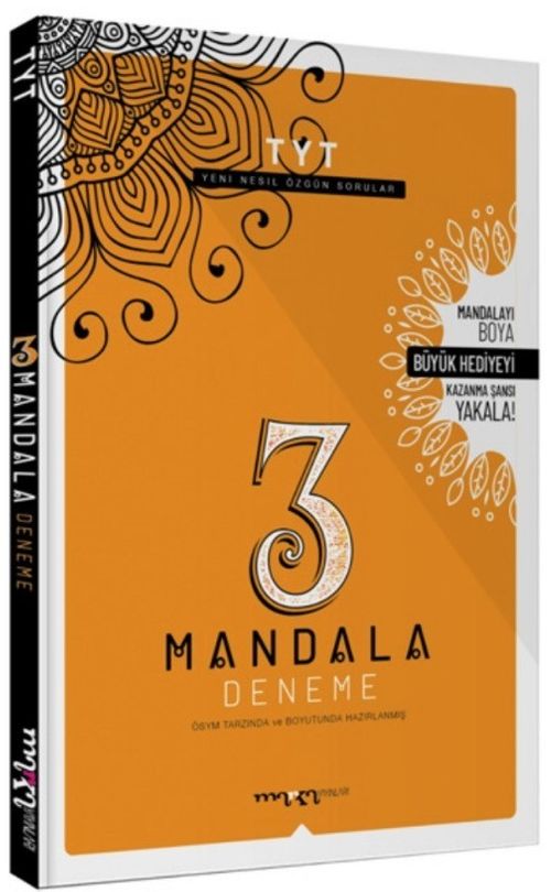 2025 TYT 3 Deneme ÖSYM Tarzı 3 Mandala Hediyeli (Ciltli)