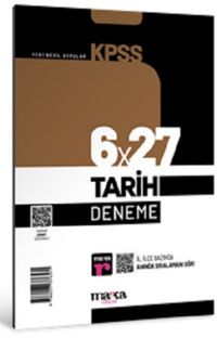 2025 KPSS Tarih 6x27 Deneme Tamamı Video Çözümlü
