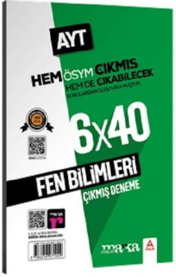 2025 AYT Fen Bilimleri ÖSYM Çıkmış ve Çıkabilecek Sorulardan Oluşturulmuş 6 Deneme Sınavı Tamamı Video Çözümlü