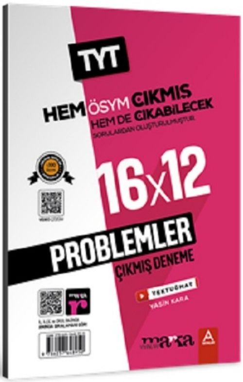 2025 TYT Problemler ÖSYM Çıkmış ve Çıkabilecek Sorulardan Oluşturulmuş 16 Deneme Sınavı Tamamı Video Çözümlü