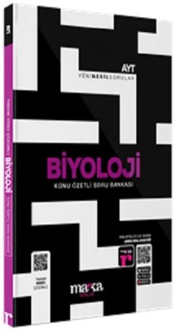 2025 AYT Biyoloji Konu Özetli Yeni Nesil Soru Bankası Tamamı Video Çözümlü (Ciltli)