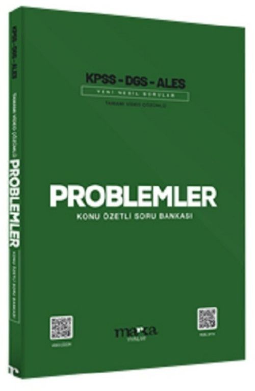 2025 KPSS DGS ALES Problemler Konu Özetli Yeni Nesil Soru Bankası Tamamı Video Çözümlü (Ciltli)