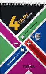 2025 Tüm ÖSYM ve MEB Sınavları için 4 işlem Matematik Alıştırma Defteri (Ciltli)