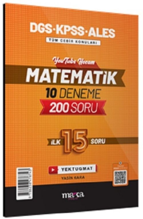 2025 DGS KPSS ALES Matematik 10 Deneme İlk 15 Soru (Yasin Kara