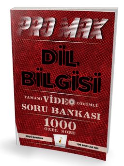 Promax Dil Bilgisi Tamamı Video Çözümlü Soru Bankası