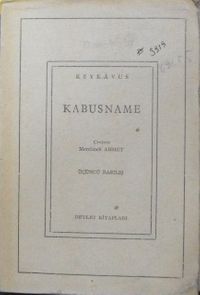 Kabusname / 11-Z-184