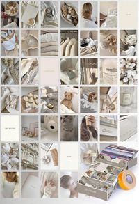 Vanilya Temalı 45 Adet Duvar Poster - Kolaj Seti Oda Dekoru