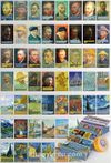 Van Gogh Alıntılar Temalı 54 Adet Duvar Poster Seti Oda Dekoru (GGK-K105)