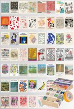 Sanat Eseri Temalı 54 Adet Duvar Poster - Kolaj Seti Oda Dekoru