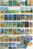 Van Gogh Temalı 54 Adet Duvar Poster - Kolaj Seti, Oda Dekoru (GGK-K042)