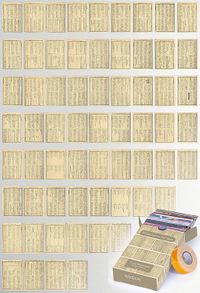 Vintage Japonca Yazı Kağıdı Temalı 63 Adet Duvar Poster - Kolaj Seti Oda Dekoru