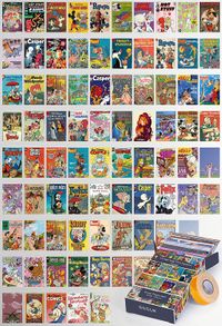 Vintage Çizgi Film Kapakları Temalı 81 Adet Duvar Poster - Kolaj Seti Oda Dekoru