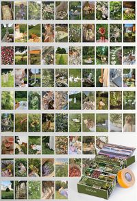 Kır Evi Temalı 81 Adet Duvar Poster - Kolaj Seti Oda Dekoru