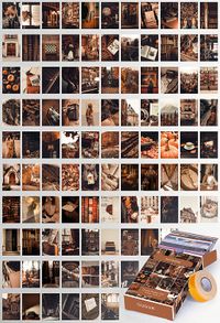 Sonbahar Temalı 99 Adet Duvar Poster - Kolaj Seti Oda Dekoru