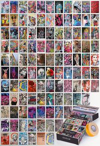 Grafiti Temalı 108 Adet Duvar Poster - Kolaj Seti Oda Dekoru