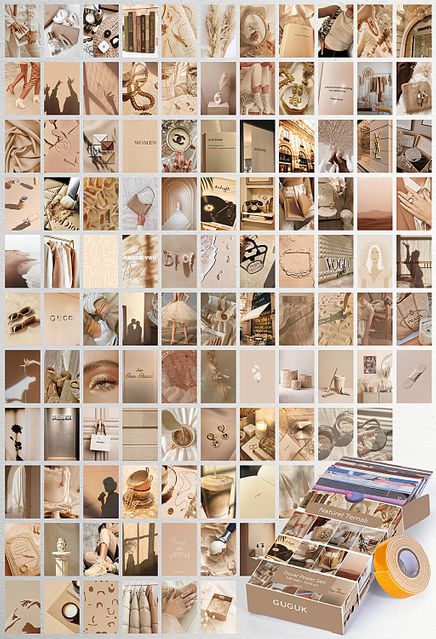 Natürel Temalı 108 Adet Duvar Poster - Kolaj Seti Oda Dekoru