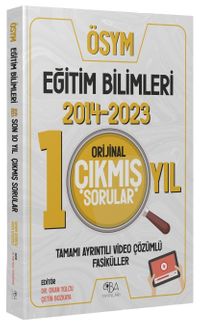 KPSS Eğitim Bilimleri 2014-2023 Orijinal Son 10 Yıl Çıkmış Sorular Video Çözümlü