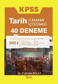 2024 KPSS Tarih 40 Deneme Tamamı Çözümlü