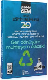 2024 Farkında İsem KPSS Muallim Eğitim Bilimleri Program Geliştirme Öğretim Teknolojileri Ve Materyal Tasarımı-Sınıf Yönetimi 20 Deneme